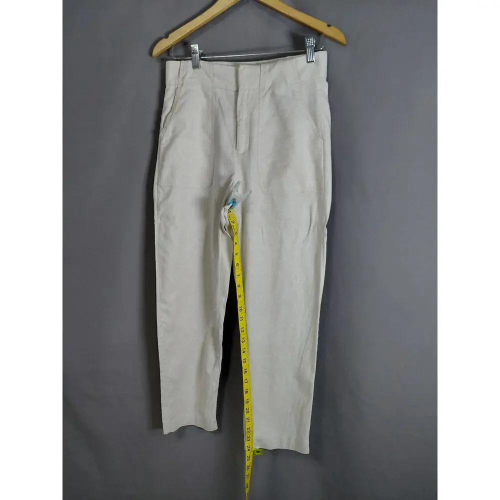 BANANA REPUBLIC Linen Beige Lightweight Pants Women Size 2